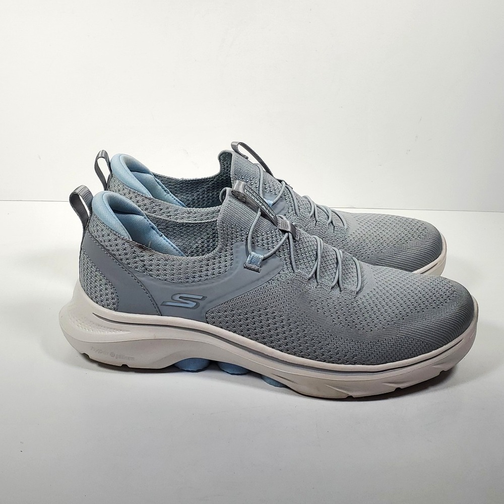 Skechers Go Walk Shoes Women's Size 8 Gray Slip On -PREOWNED - Picture 5 of 15
